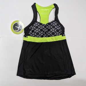 NWT Moxie Cycling Tank Top Black Lumenex Padded S